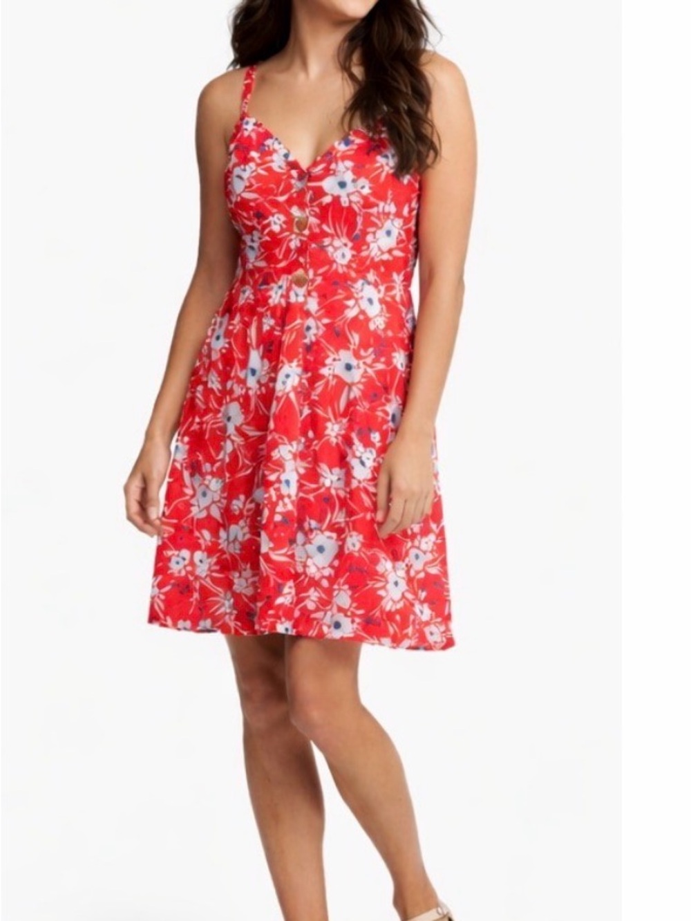 Banana Republic | Red Floral Mini Dress